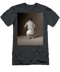 1960s Baby Standing with Diaper Falling Vintage Images T-Shirt