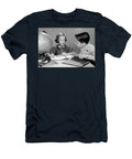 1960s Boy and Girl Doing Homework Together Globe and Books on Table Studio Indoor Panoramic Images T-Shirt