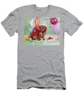 1960s Dachshund Wearing Party Hat Tired Vintage Images T-Shirt