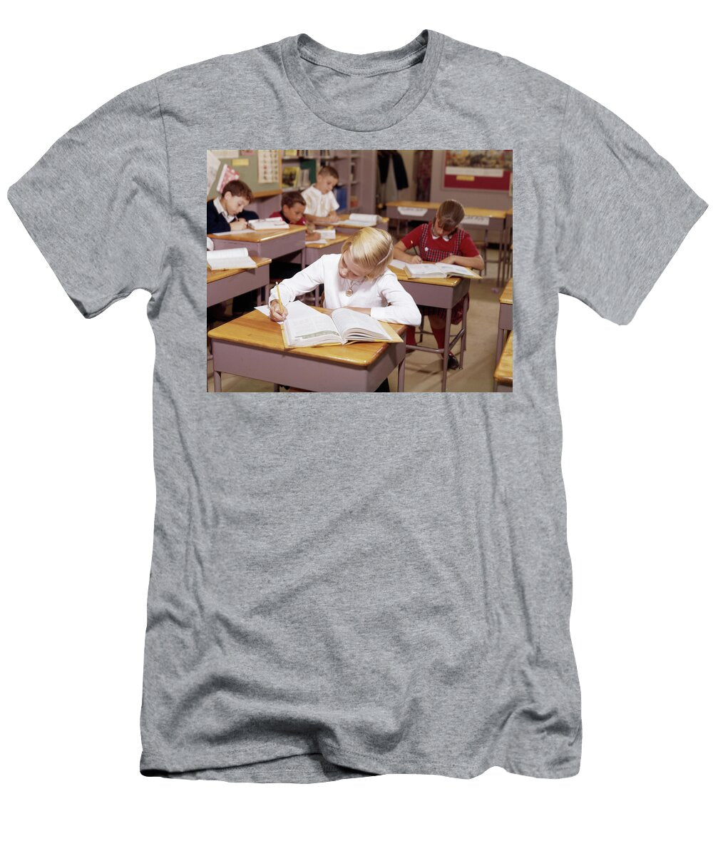 1960s Elementary School Children Vintage Images T-Shirt