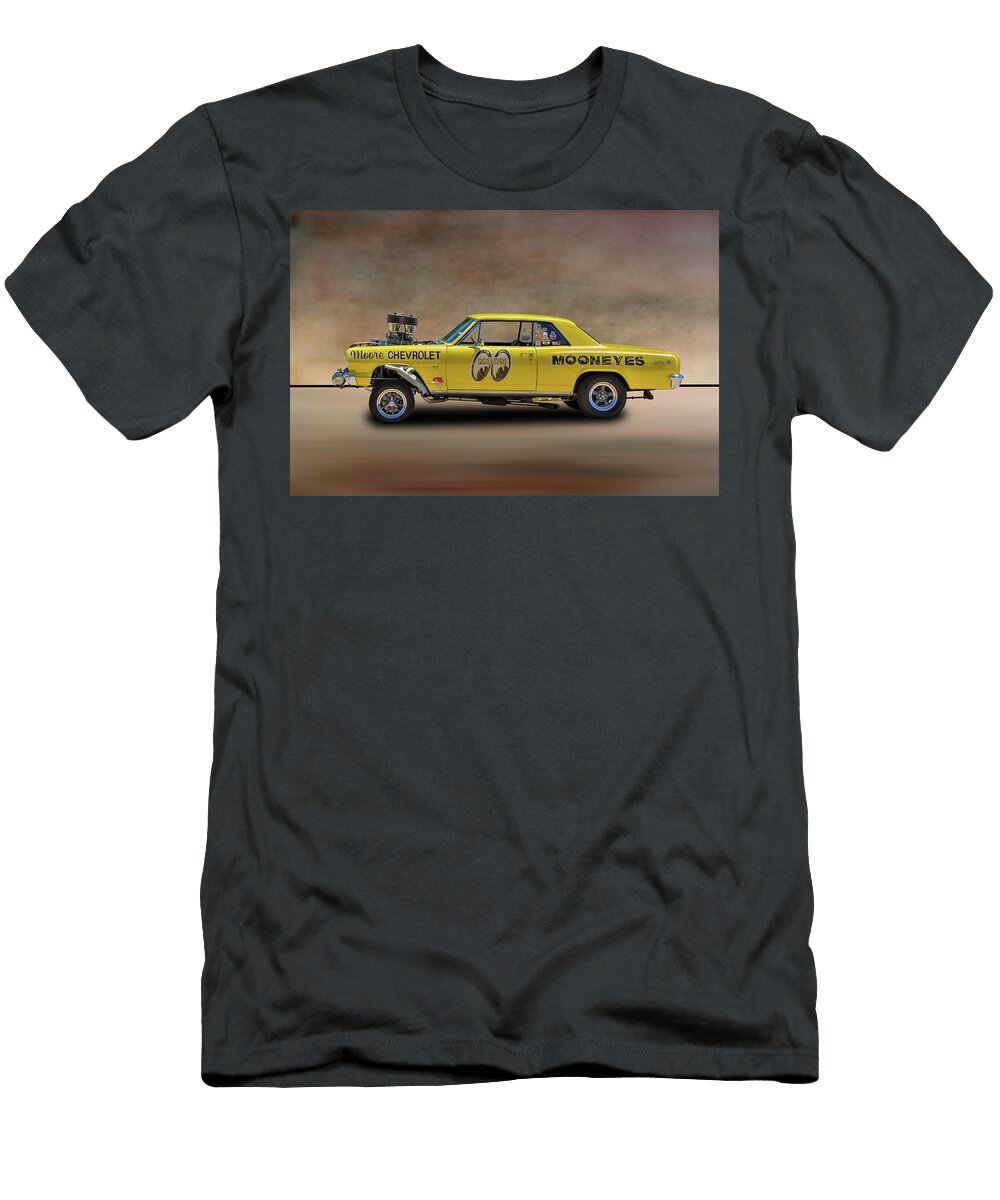 1964 Chevrolet Chevelle Malibu Mooneys Gasser Nick Gray T-Shirt