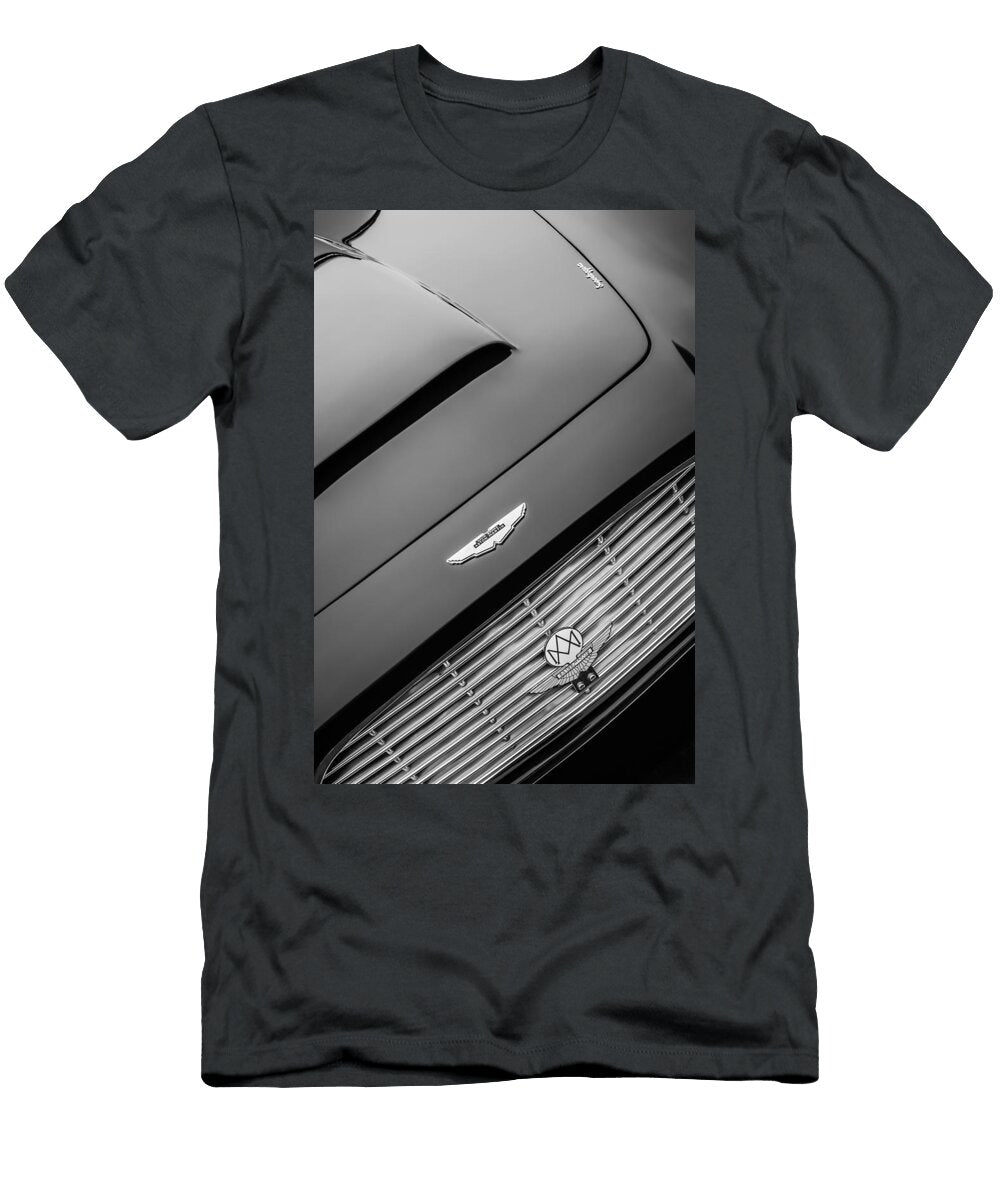 1965 Aston Martin Short Chassis Volante Hood Emblem 1172bw Jill Reger T-Shirt