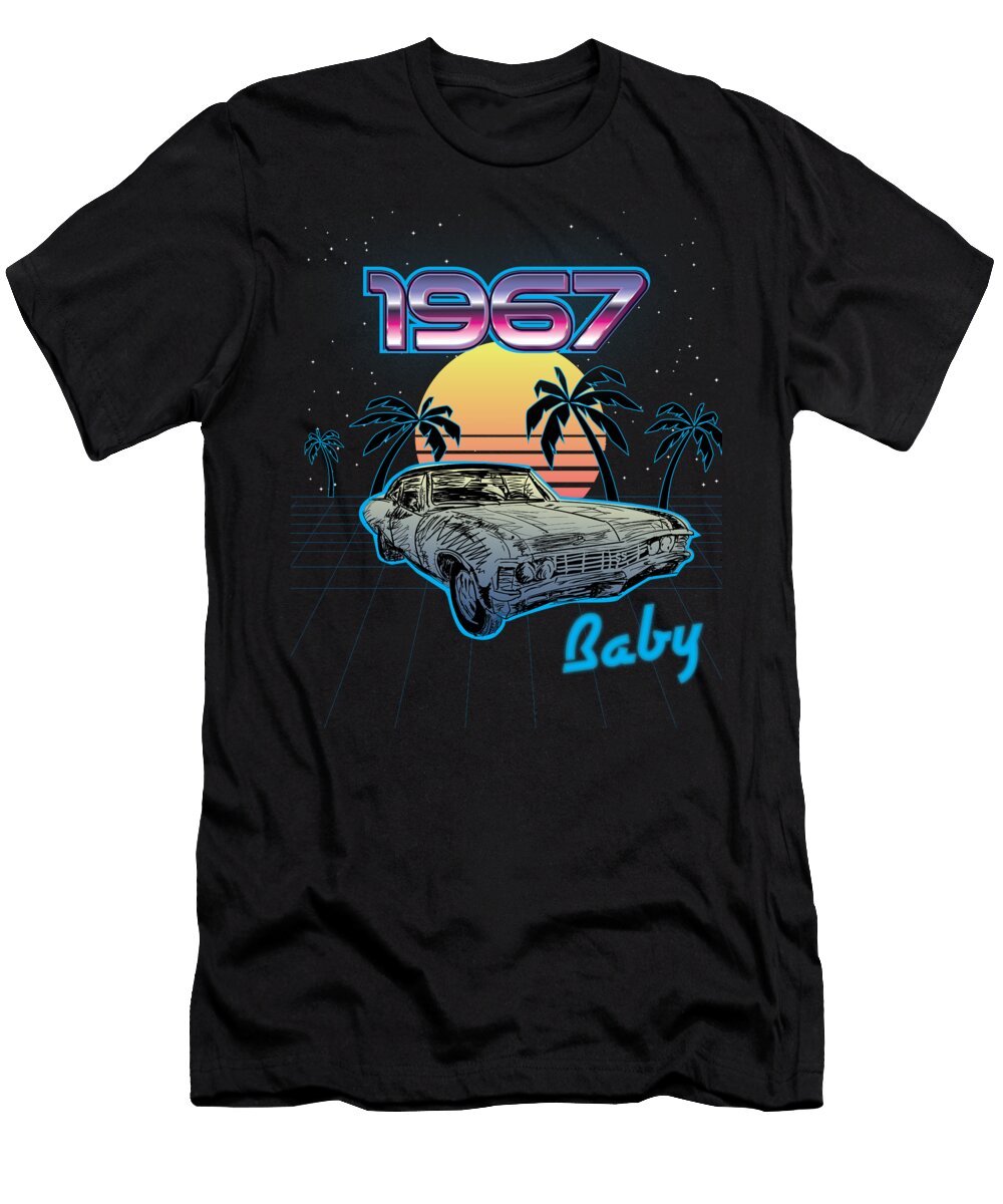 1967 Impala Vintage Impala Legend Synthwave Retro Vaporwave Szabo Zoltan Attila T-Shirt