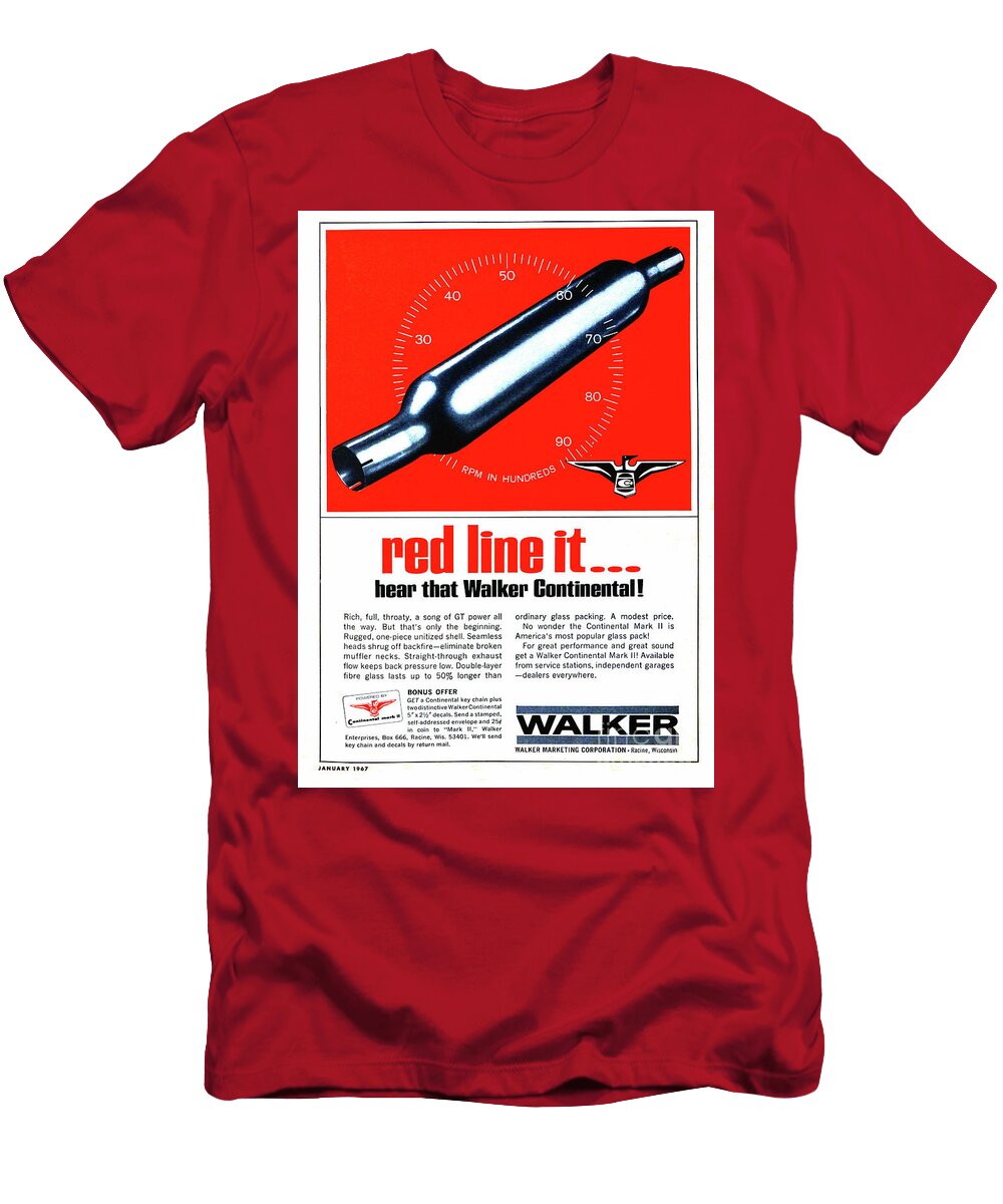 1967 Walker Muffler Ad David Lee Thompson T-Shirt