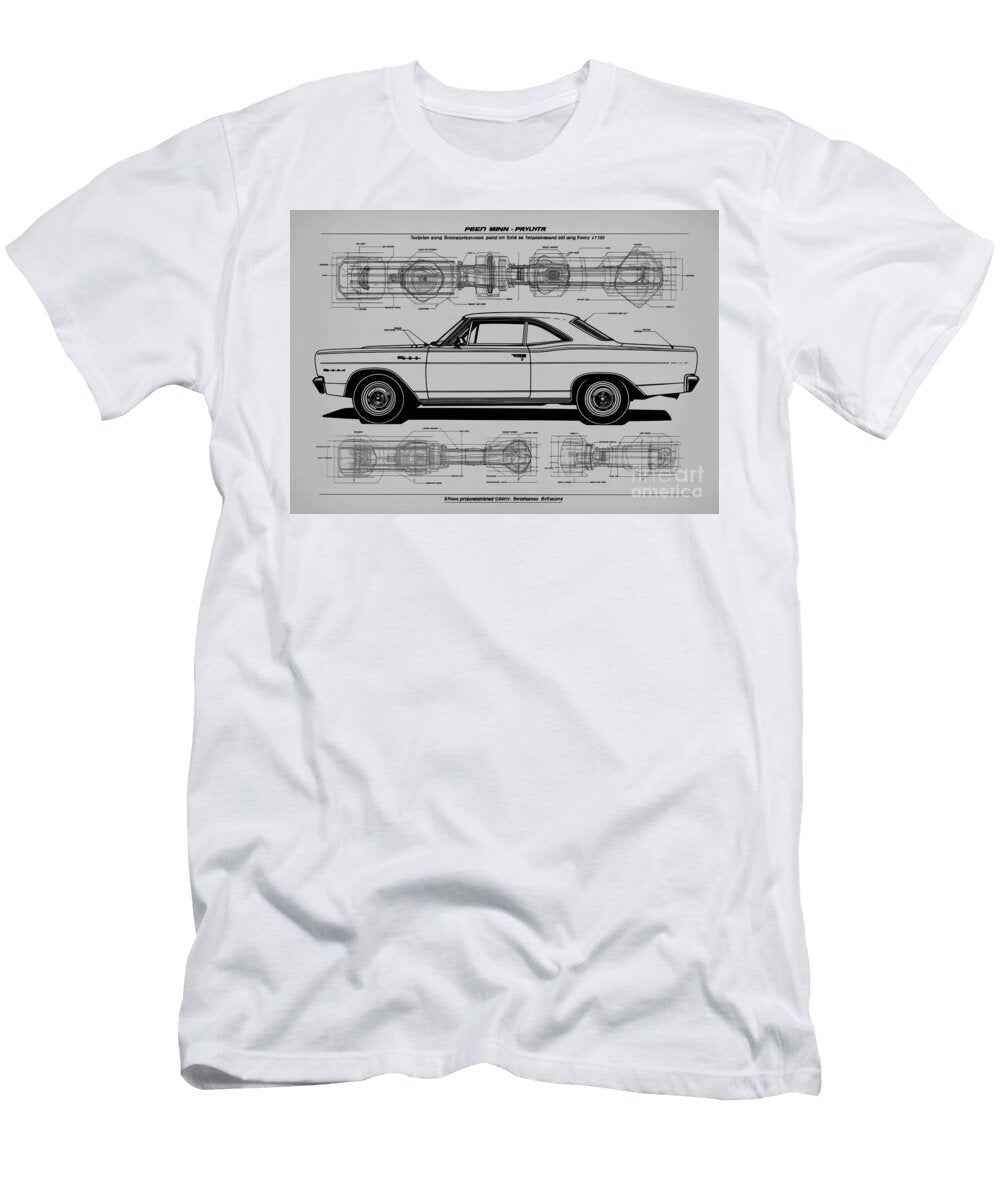 1968 Plymouth Road Runner 440 Six Pack Clint Mclaughlin T-Shirt