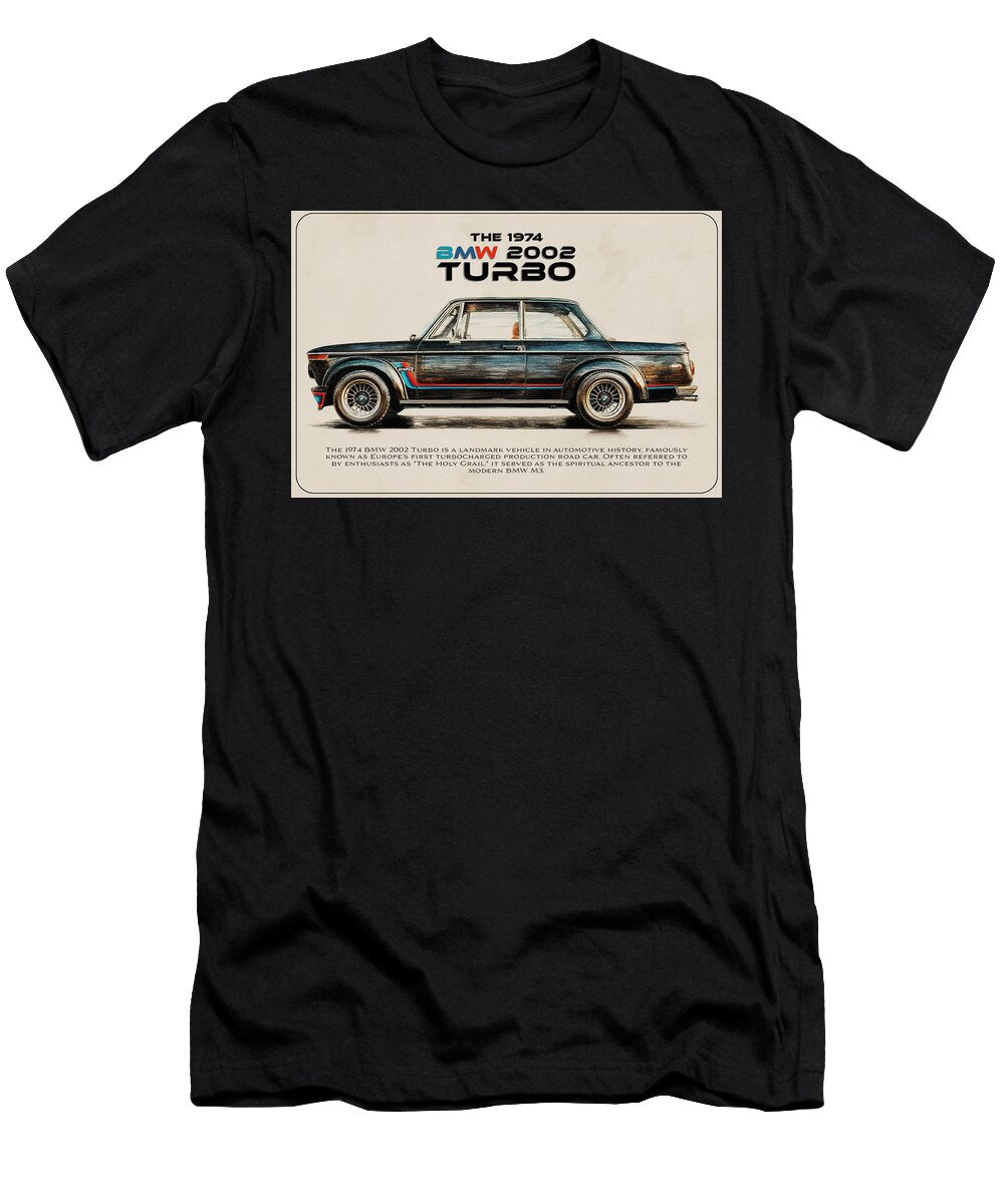 1974 BMW 2002 Turbo Kevin Walker and Pixel Reverie T-Shirt