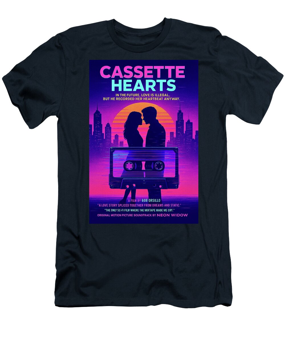 1980s Synthwave Love Story Vhs Style Sci Fi Film Poster By Bob Orsillo Bob Orsillo T-Shirt