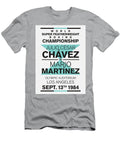 1984 My Chavez Vs Martinez Minimal Typography Boxing Poster Chungkong Art T-Shirt