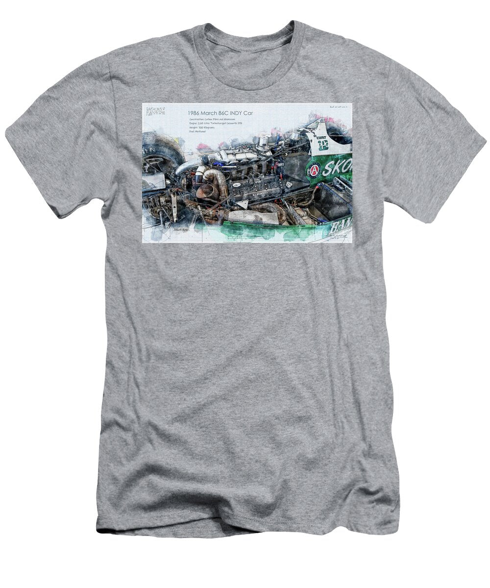 1986 March 86c Indy Car Stuart Row T-Shirt