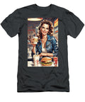 1990s Burger Pinup Gal Sen Tinel T-Shirt