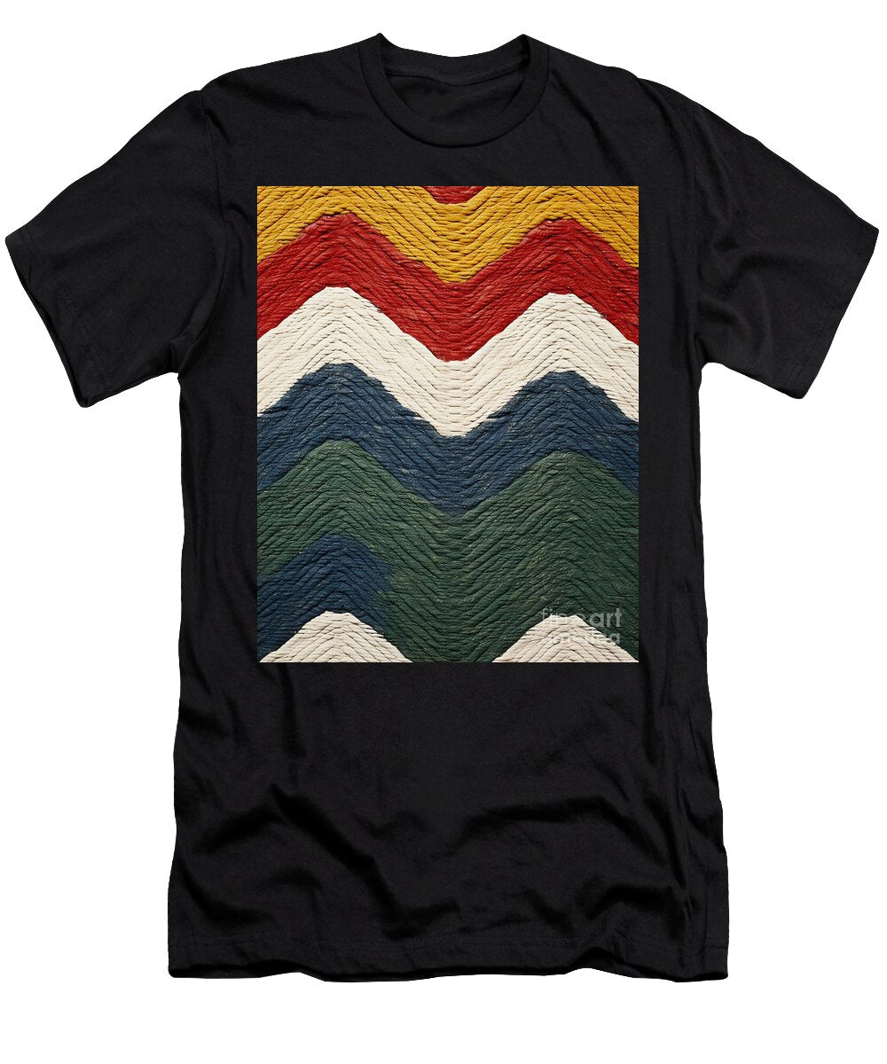 19th Kurdish Ottoman Printing Grid Pattern By Asar Studios Celestial Images T-Shirt