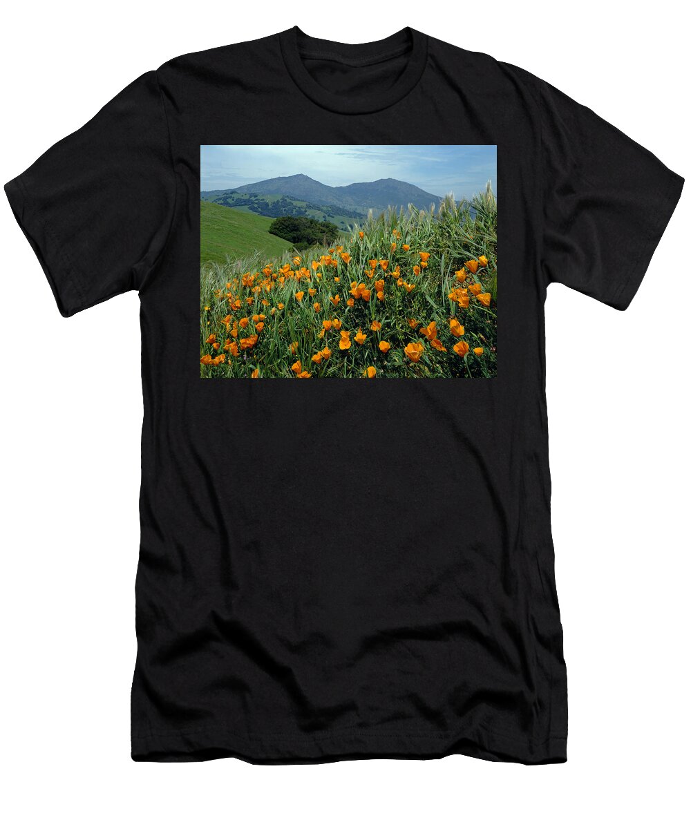 1a6493 Mt Diablo and Poppies Ed Cooper Photography T-Shirt