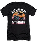 1st Grade Cat Monster Truck Back to School Girl Orgence Matungwa T-Shirt