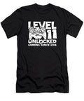 2 11 Year Old Gamer Gaming 11th Birthday Level 11 Unlocked Crazy Squirrel T-Shirt