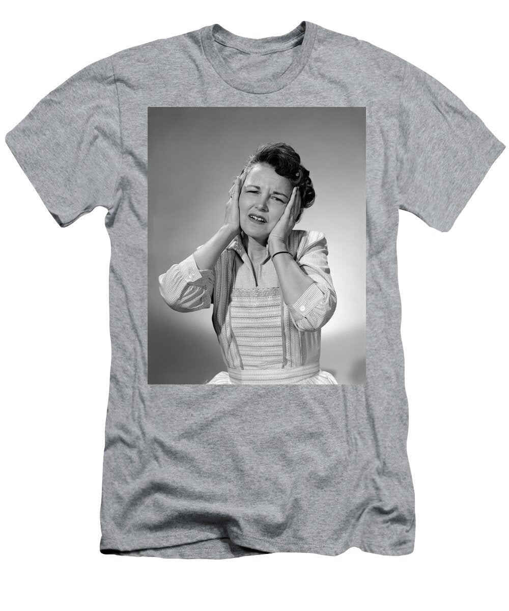 2 1950s Woman in Cotton Dress with Both Vintage Images T-Shirt