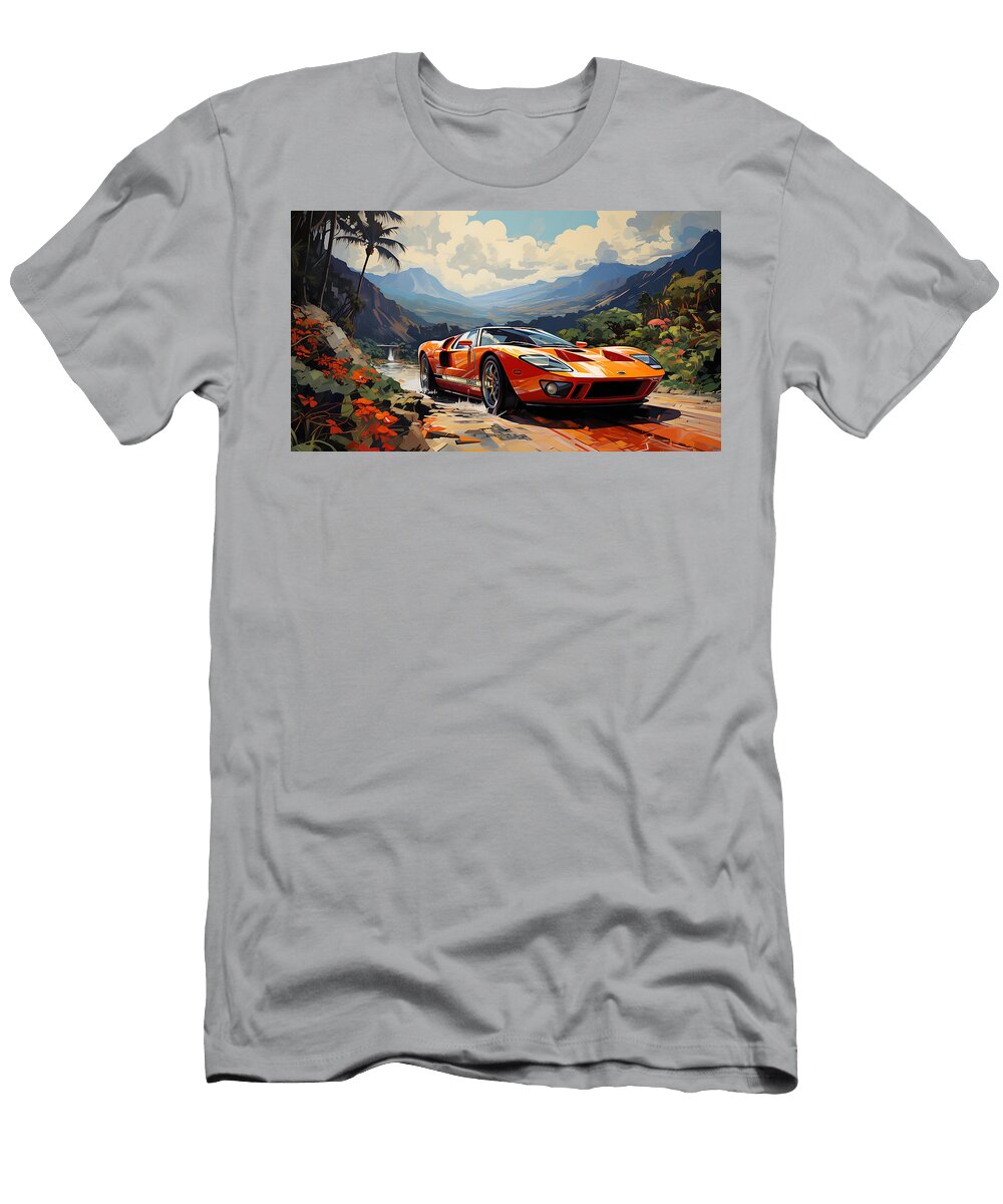 2 2005 Ford Gt 54l V8 Supercharged Supercar By Asar Studios Celestial Images T-Shirt