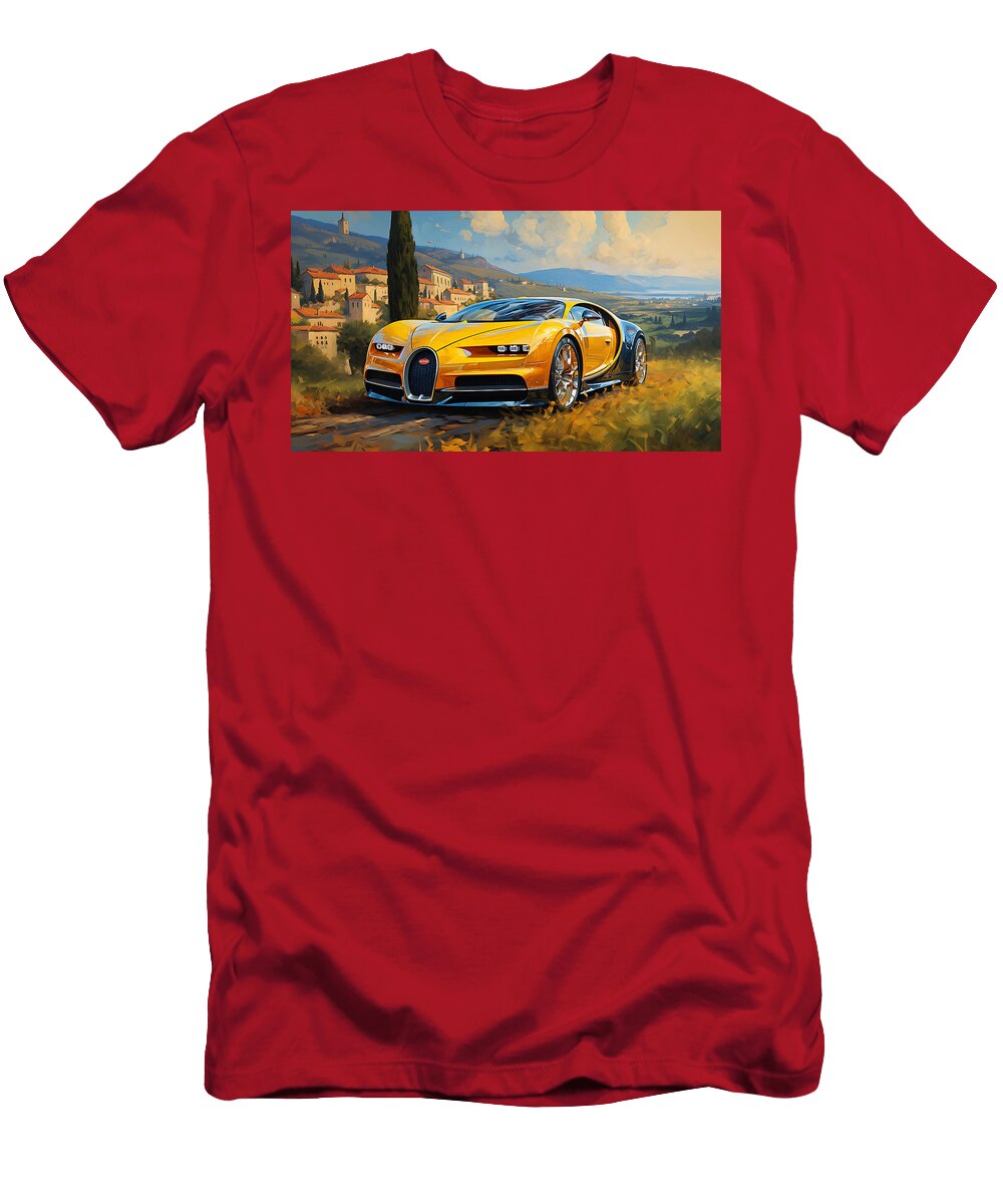 2 2023 Bugatti Bolide 80l W16 Quad Turbocharged By Asar Studios Celestial Images T-Shirt