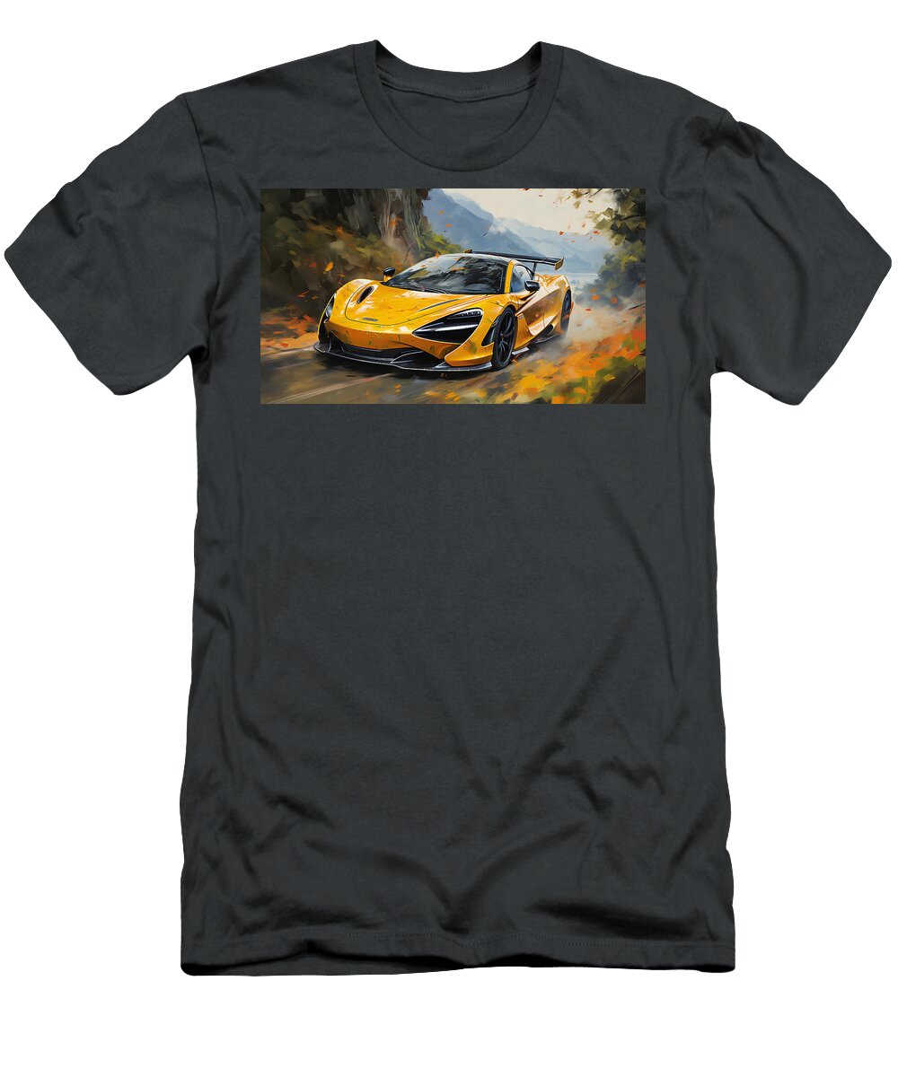 2 2023 Mclaren 720s Gt3x 40l V8 Twin Turbocharge By Asar Studios Celestial Images T-Shirt