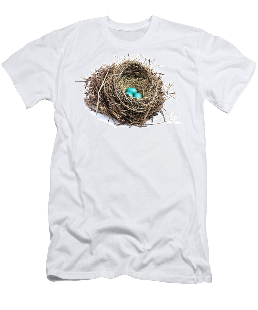 2 American Robin Nest Photo Researchers Inc T-Shirt