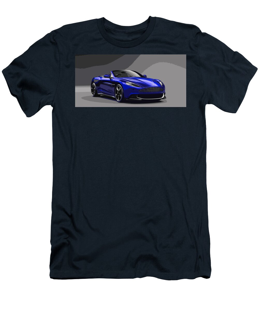 2 Aston Martin Vanquish S Volante Thespeedart T-Shirt