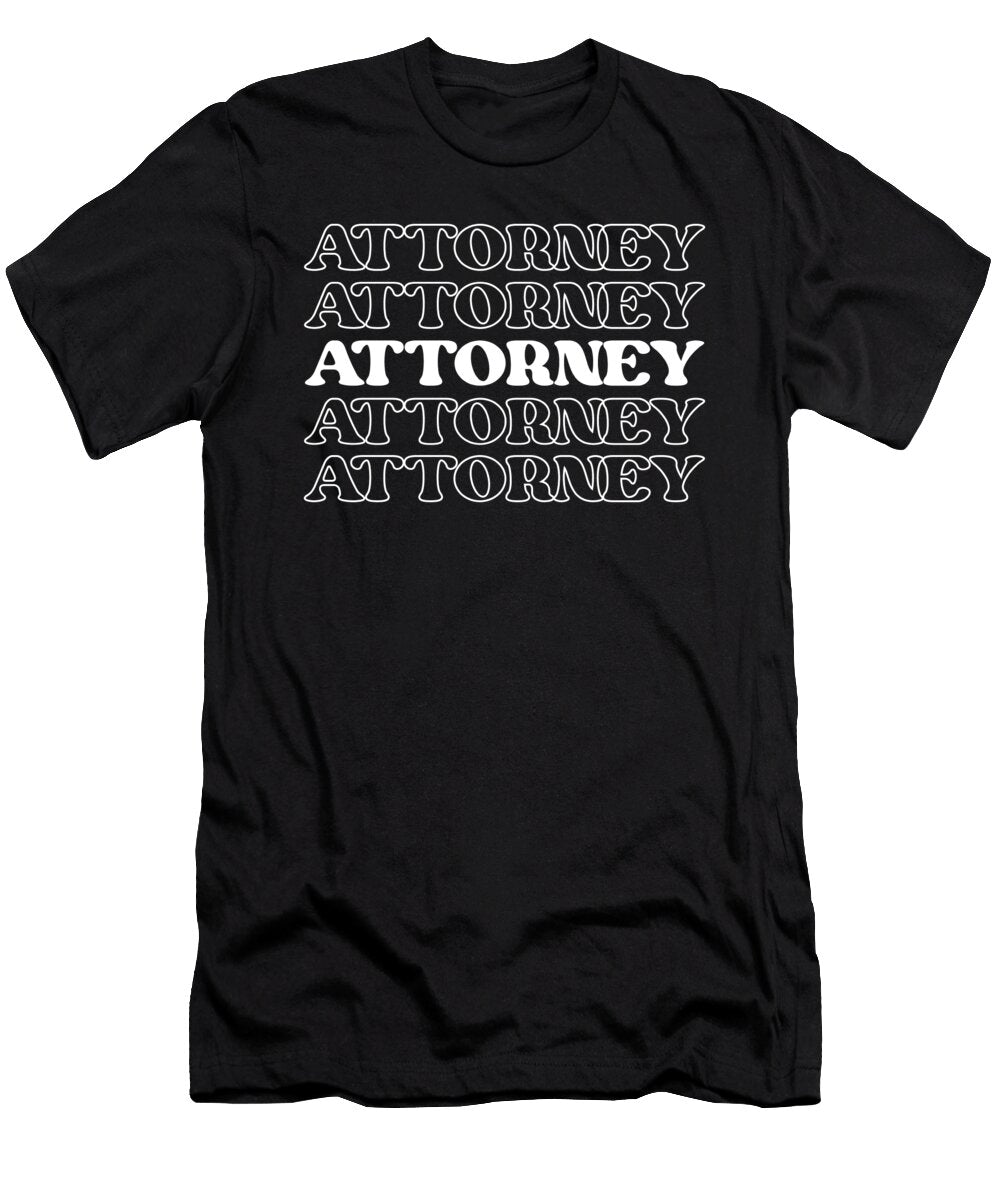 2 Attorney Law Lawyer Legal Counsel Court Advocate Jensen Cena T-Shirt