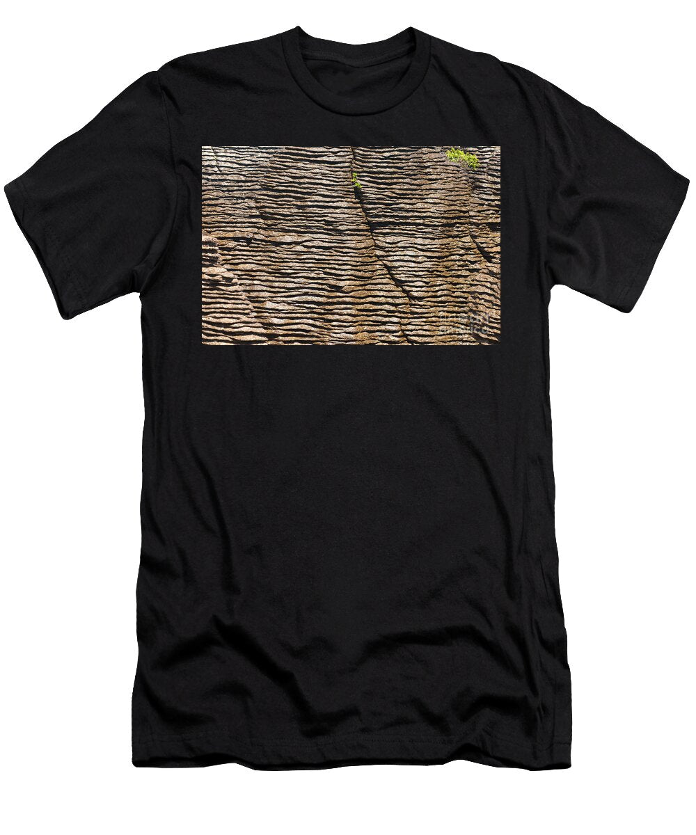 2 Background of Pancake Rocks of Punakaiki Nz Stephan Pietzko T-Shirt
