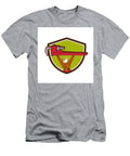 2 Bald Eagle Plumber Monkey Wrench Shield Cartoon Aloysius Patrimonio T-Shirt