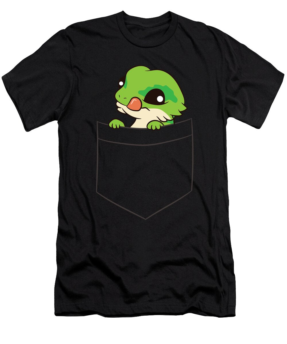 2 Bearded Dragon in a Pocket Cute Pocket Bearded Dragon Eq Designs T-Shirt