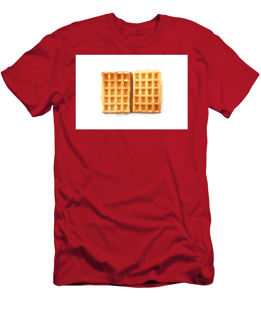 2 Belgium Waffers Isolated on White Background Liss Art Studio T-Shirt
