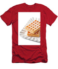2 Belgium Waffers with Sugar Powder on Ceramic Plate Isolated on W Liss Art Studio T-Shirt