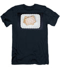 2 Belgium Waffers with Sugar Powder on Ceramic Plateon Black Board Liss Art Studio T-Shirt