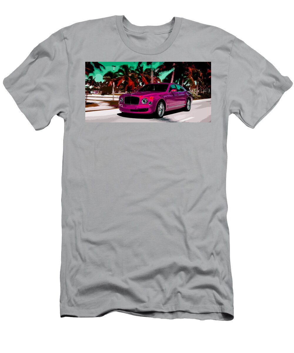 2 Bentley Mulsanne and Some Palm Trees Thespeedart T-Shirt