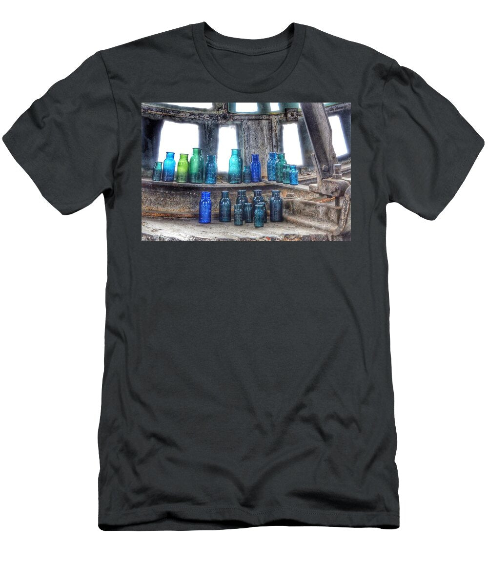 2 Bromo Seltzer Vintage Glass Bottles Marianna Mills T-Shirt