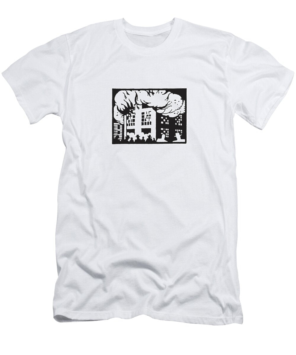2 Building on Fire Csa Images T-Shirt