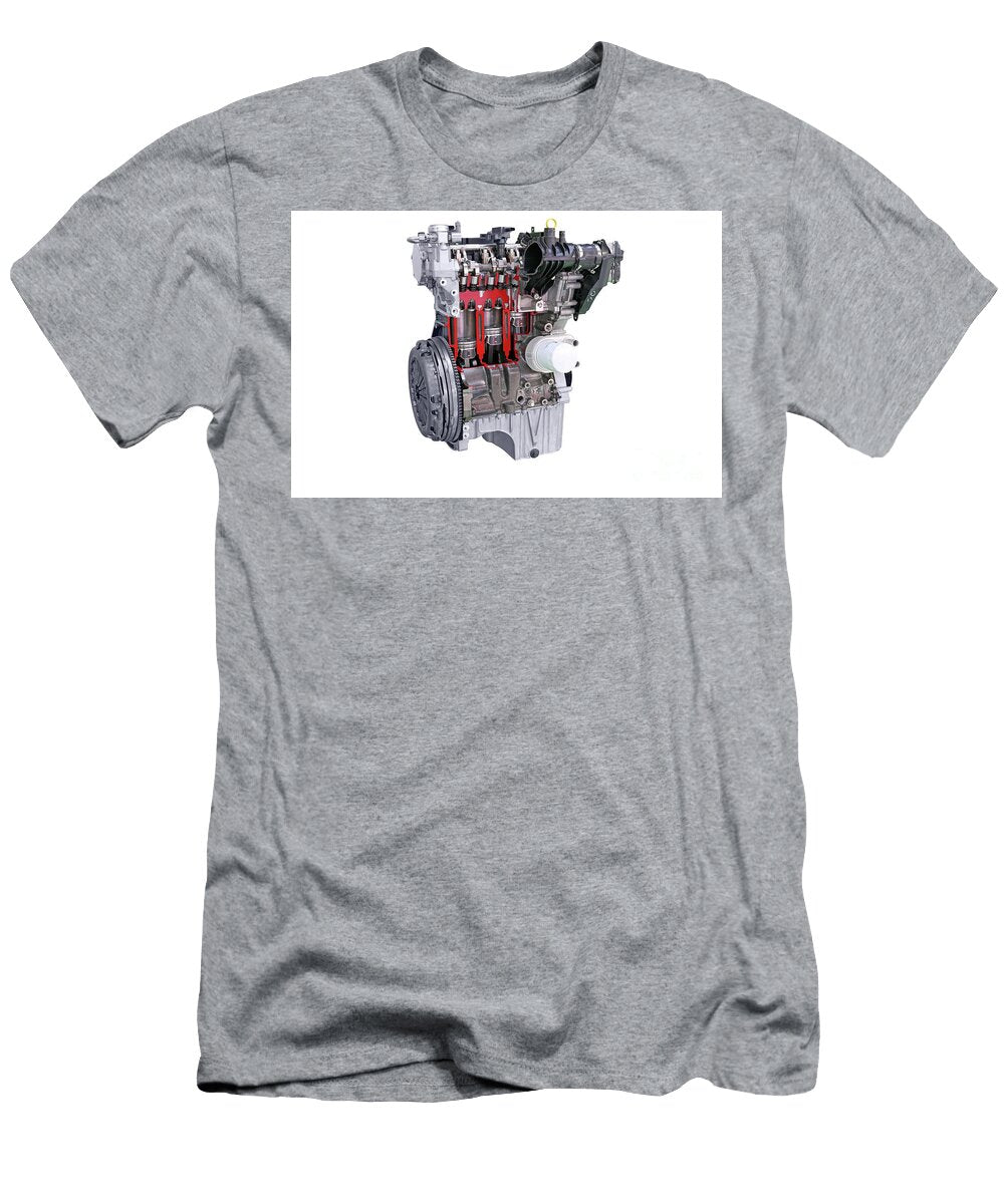 2 Car Engine Isolated on White Goce Risteski T-Shirt