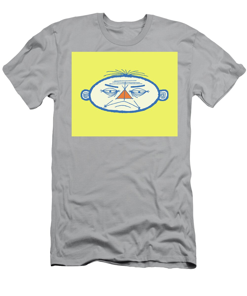 2 Caricature of Grumpy Old Man Csa Images T-Shirt