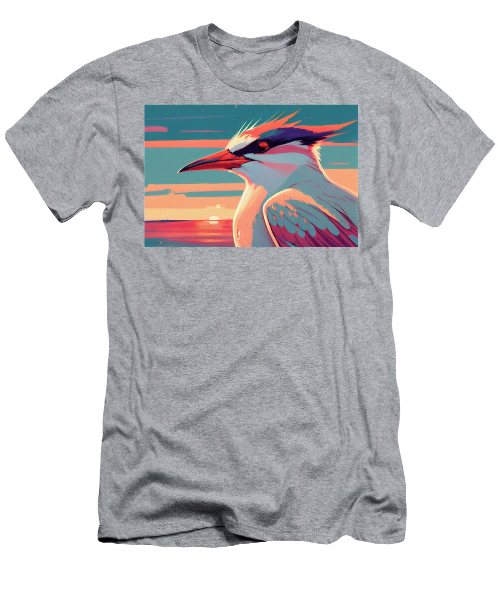 2 Cayenne Tern Sterna Maxima in a Jack Kirby Sty By Asar Studios Celestial Images T-Shirt