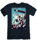 2 Close Up View Square Minecraft Cake Made of Pixels and Pickaxe on Top Birthday 5 Years Old Baby Boy Elena Saulich T-Shirt
