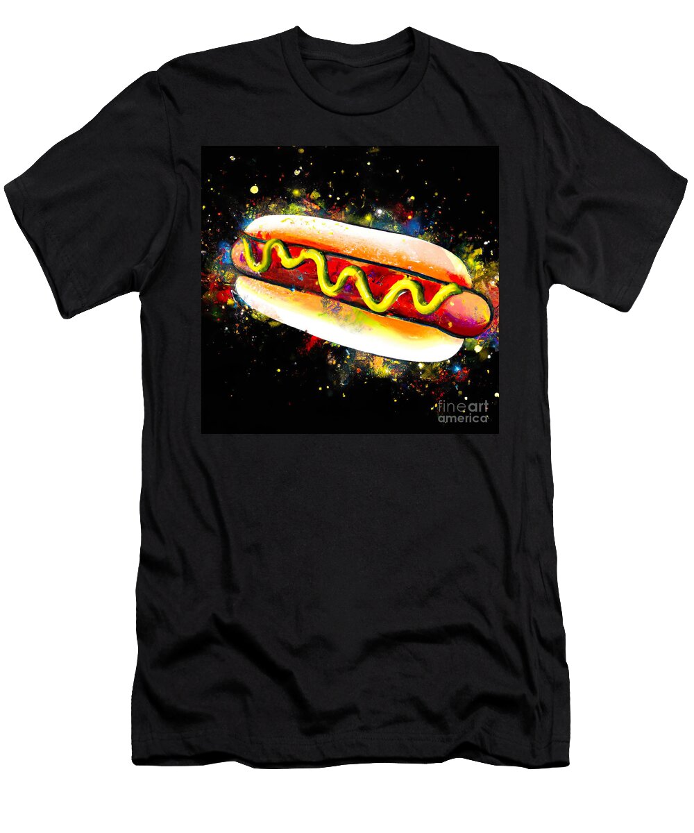 2 Colored Hotdog Besas Designs T-Shirt