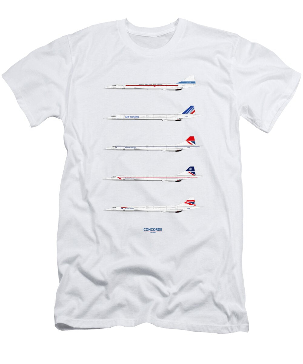 2 Concorde 1969 to 2003 Steve H Clark Photography T-Shirt