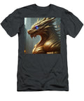 2 Cyberpunk Neon Dragon with Glowing Blue Eyes Talha Khan T-Shirt