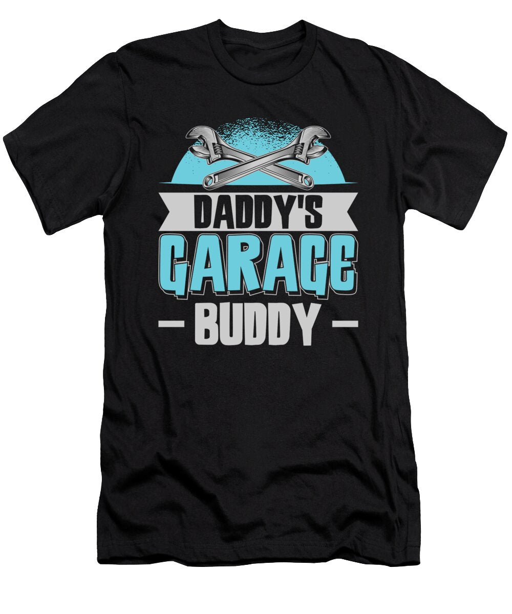 2 Daddys Garage Buddy Dad Mechanic Car Technician Toms Store T-Shirt
