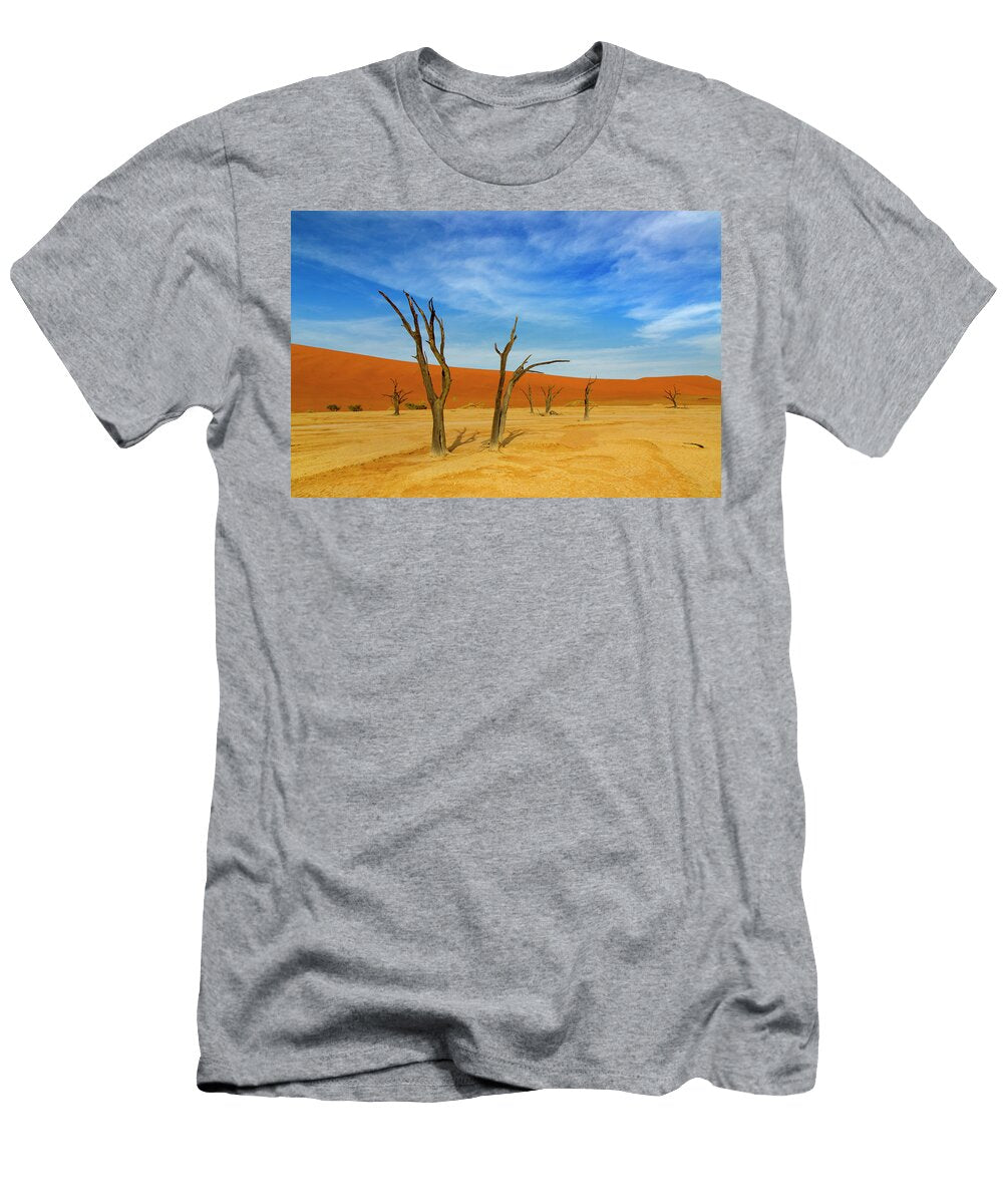 2 Dead Camel Thorn Trees Sossusvlei Region Namib Desert Ernie Janes Natureplcom T-Shirt