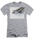 2 Dentists Tools on Paper Surface Allan Swart T-Shirt