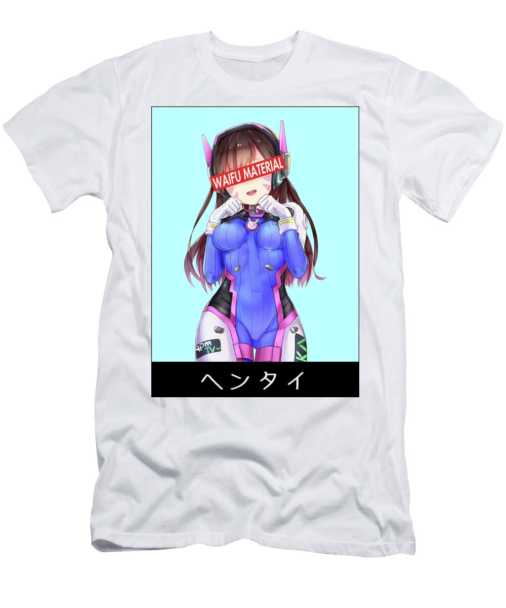 2 Dva Overwatch Waifu Anime Manga Series Fanart Hentai Ahegao Oppai Mad Lab T-Shirt