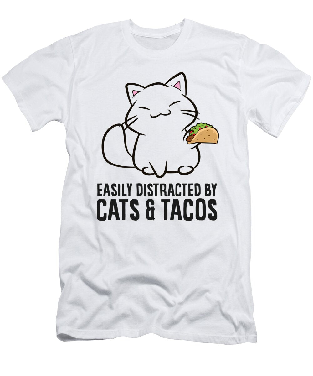 2 Easily Distracted By Tacos Eq Designs T-Shirt