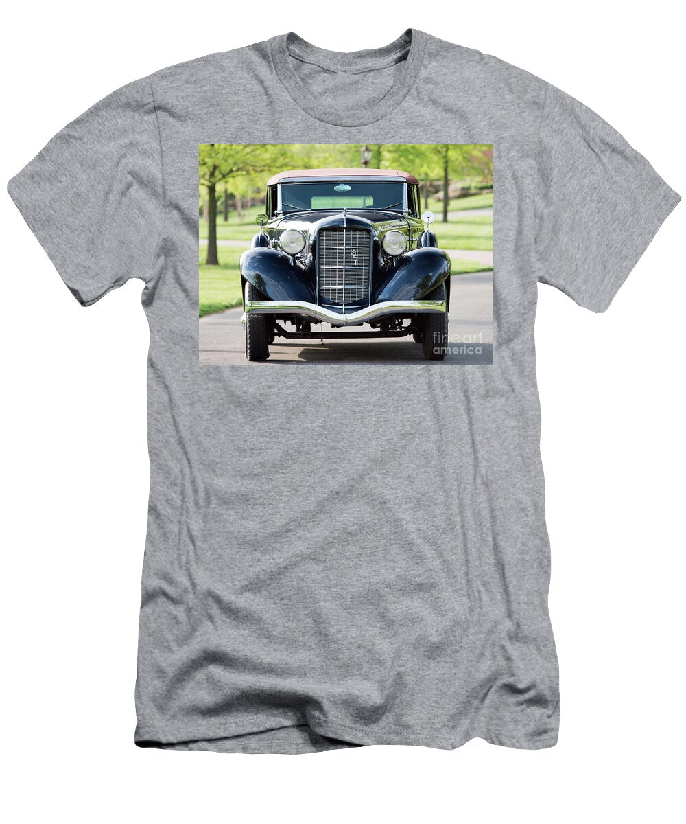 2 Exclusive American Retro Luxury Blue 1935 Auburn 851 Supercharged Dual Ratio Phaeton Sedan Vladyslav Shapovalenko T-Shirt