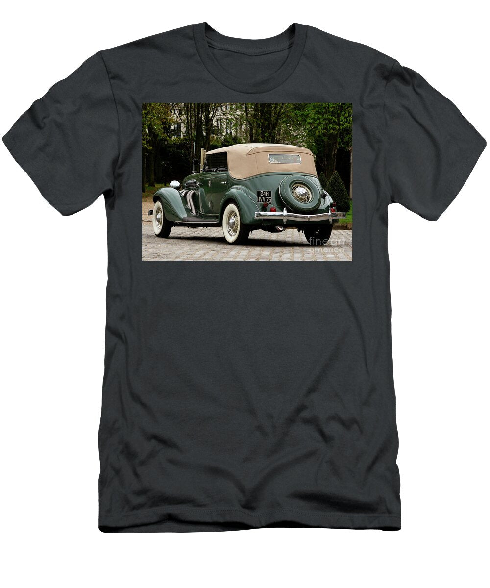 2 Exclusive American Retro Luxury Green 1935 Auburn 851 Supercharged Dual Ratio Phaeton Sedan Vladyslav Shapovalenko T-Shirt