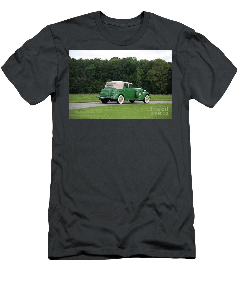 2 Exclusive American Retro Luxury Green 1935 Auburn Auburn 851 Supercharged Dual Ratio Phaeton Sedan Vladyslav Shapovalenko T-Shirt