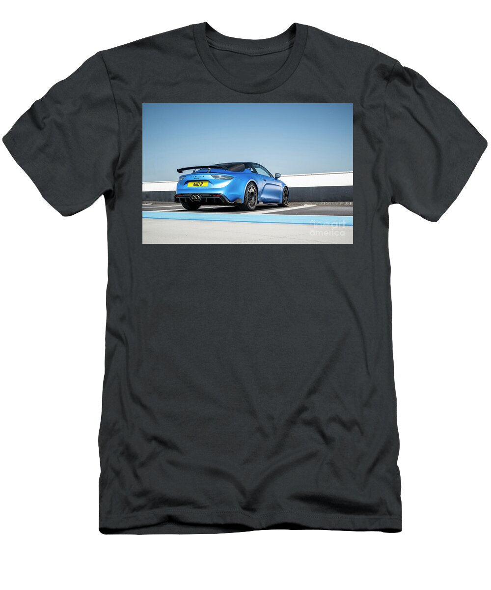 2 Exclusive French Sport Car Blue Alpine A110r Turini Coupe Turbocharged Engine 18 L Renault Tce M5pt Vladyslav Shapovalenko T-Shirt